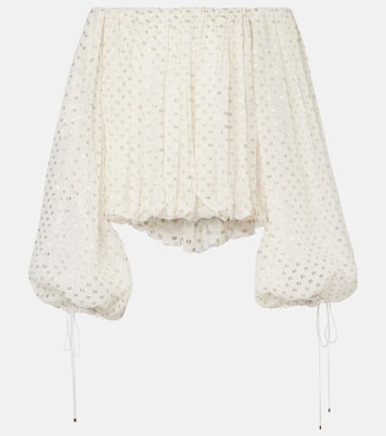 Top in mussola di misto seta jacquard | Chloé