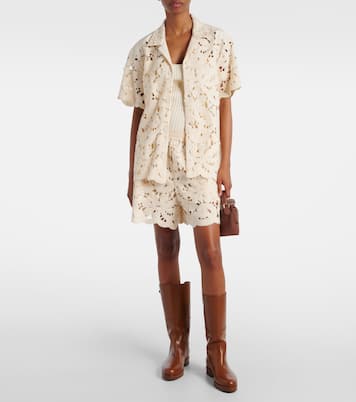 Camisa de croché en mezcla de algodón | Moncler
