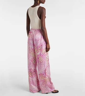 Pantaloni a gamba larga in jacquard | Dries Van Noten