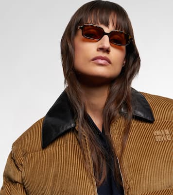 Miu Regard rectangular sunglasses | Miu Miu