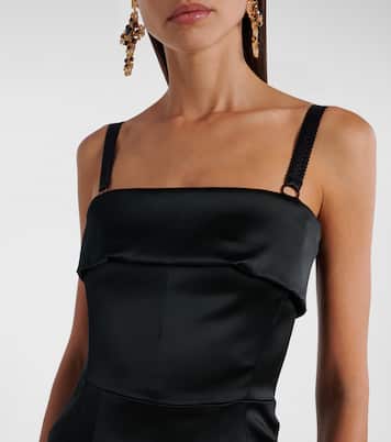 Vestido midi de satén | Dolce&Gabbana