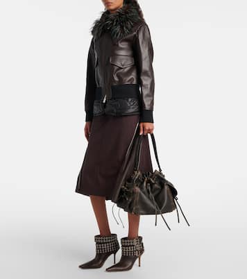 Buckle Belt 95 leather ankle boots | Mach & Mach