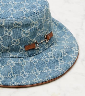 Chapeau bob Horsebit en jean | Gucci