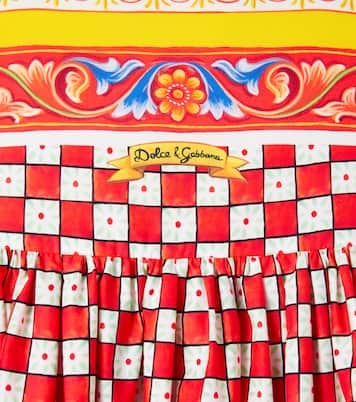Taormina checked cotton dress | Dolce&Gabbana Kids