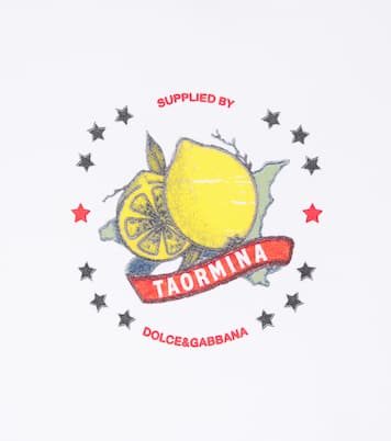T-shirt Taormina in jersey di cotone con stampa | Dolce&Gabbana Kids