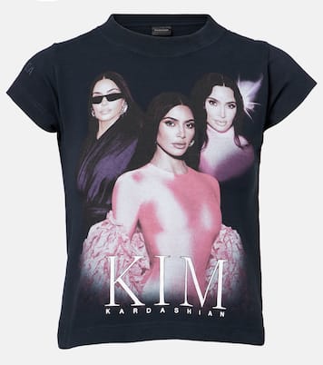 Camiseta en mezcla de algodón estampada | Balenciaga