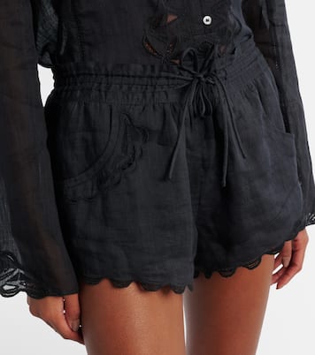 Lola broderie anglaise ramie shorts | Isabel Marant