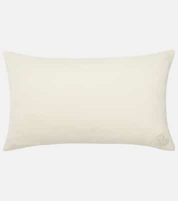 Botanist Mushroom Field linen cushion | Jonathan Adler