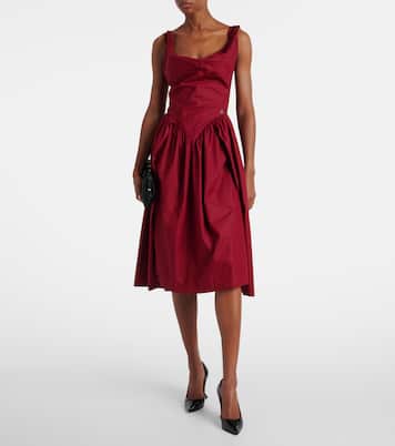 Sunday draped cotton bustier dress | Vivienne Westwood