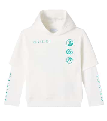 Felpa in cotone con stampa | Gucci Kids