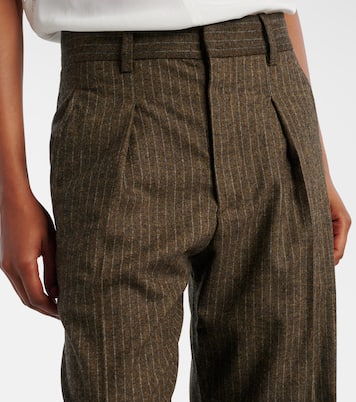 Lisetta chalk stripe wide-leg suit pants | Isabel Marant