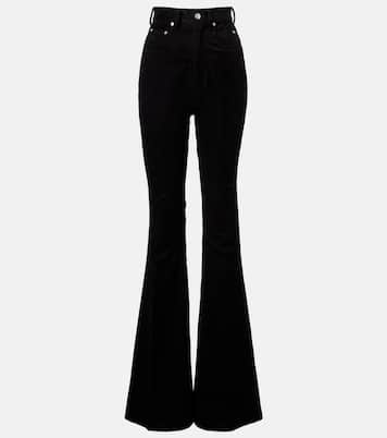 Bolan cotton and linen corduroy flared pants | Rick Owens