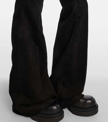 Bolan cotton and linen corduroy flared pants | Rick Owens