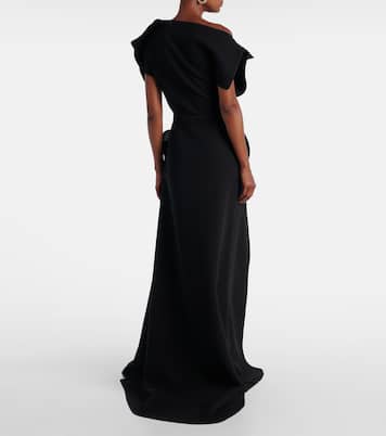 Synergies asymmetric ruffled gown  | Maticevski