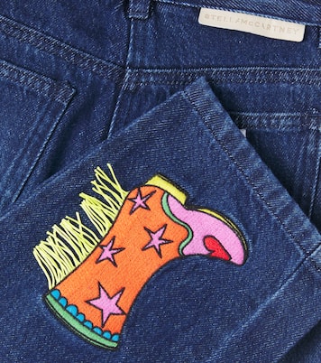 Appliqué wide-leg jeans | Stella McCartney Kids