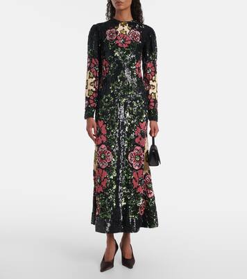Maxikleid Clingy Swing mit Pailletten | La DoubleJ