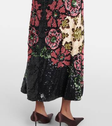 Maxikleid Clingy Swing mit Pailletten | La DoubleJ