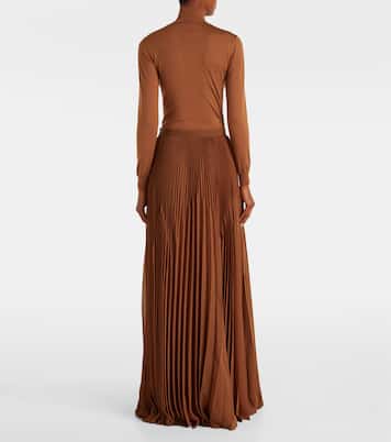 Plissé maxi skirt | Ralph Lauren Collection