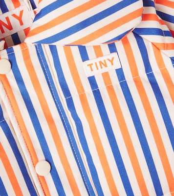 Baby striped padded cotton onesie | Tinycottons