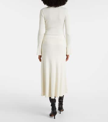 White Label Stina罗纹针织中长半身裙 | Proenza Schouler