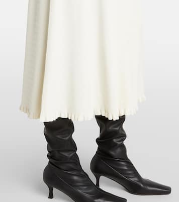 White Label Stina罗纹针织中长半身裙 | Proenza Schouler