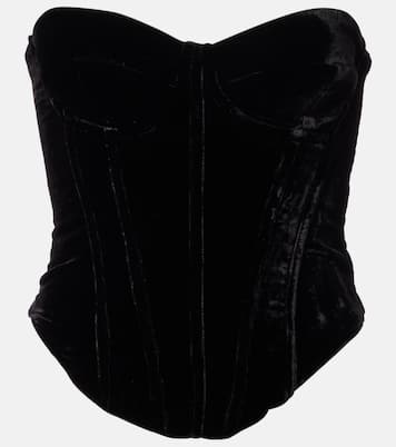 Velvet bustier | Rotate