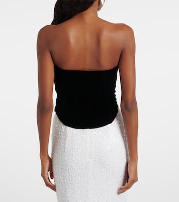 Velvet bustier | Rotate