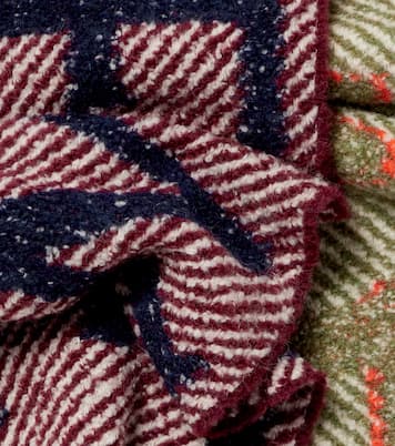 Logo reversible alpaca and wool-blend scarf | Loewe