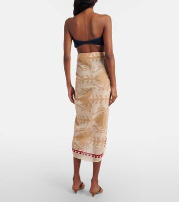 Prismatic Flow cotton beach cover-up | Johanna Ortiz