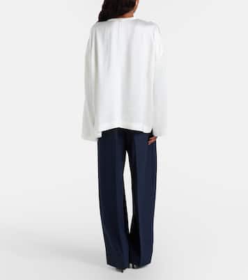 Flannel wide-leg pants | Toteme