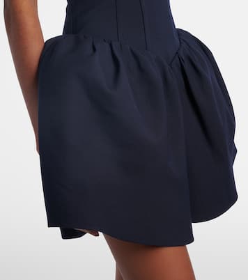 Off-Shoulder-Minikleid aus Wolle und Seide  | Shushu/Tong