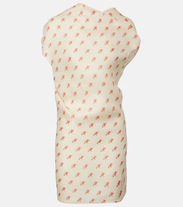 Floral draped silk minidress | Khaite