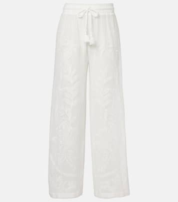 Bestickte Hose Nina aus Baumwolle | Farm Rio