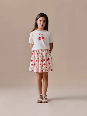 T-shirt Aada en coton imprimé | Bonpoint