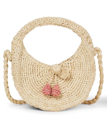 Loulou raffia shoulder bag | Bonpoint