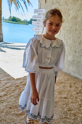 Ensemble top et jupe en coton | Patachou