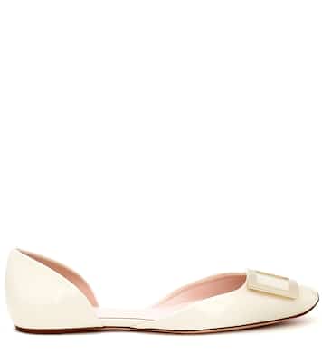Trompette D'Orsay leather ballet flats | Roger Vivier