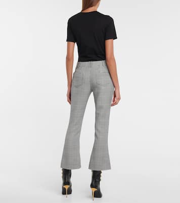 Mid-rise checked pants | Balmain