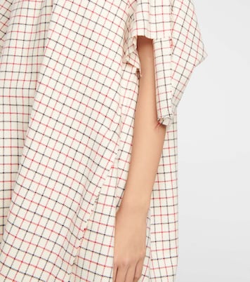 Checked wool midi dress | Maison Margiela