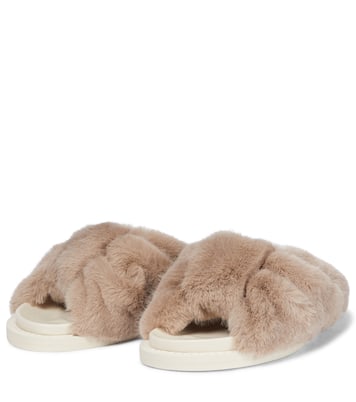 Sandali in pelliccia sintetica | Simone Rocha