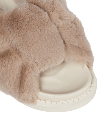 Sandali in pelliccia sintetica | Simone Rocha