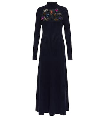 Robe Juana en cachemire à ornements | Gabriela Hearst