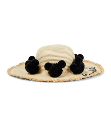 Embroidered straw hat | Monnalisa