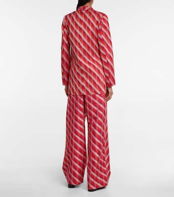 Blazer in seta a righe | Dries Van Noten