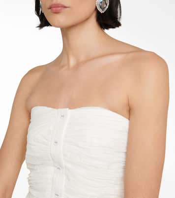 Vestido de novia largo Leia fruncido | Rotate