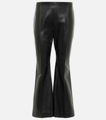 Pantalon évasé Beck en cuir | The Row