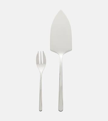 Linear cake server and set of 6 forks | Sambonet