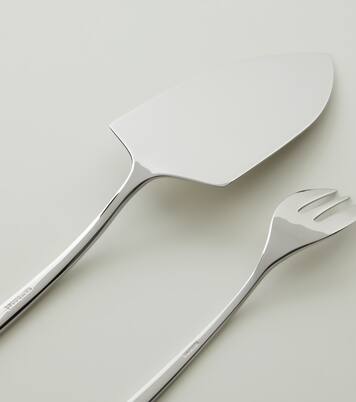 Linear cake server and set of 6 forks | Sambonet