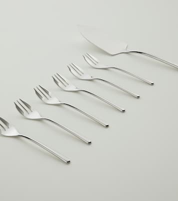 Linear cake server and set of 6 forks | Sambonet