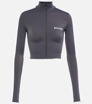 Cropped zip-up track jacket | Palm Angels